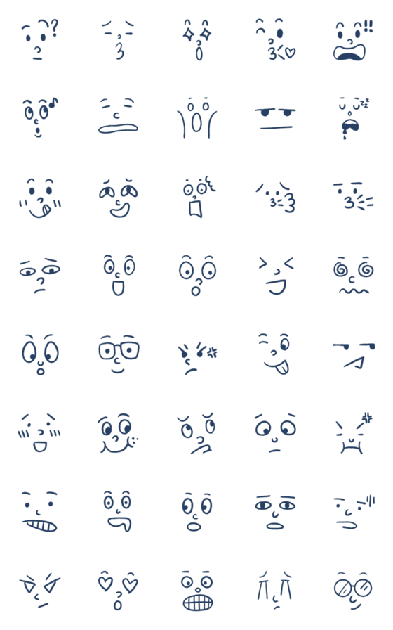 [LINE絵文字]Foolish faceの画像一覧