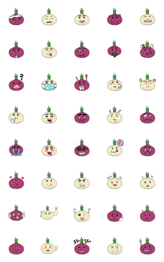 [LINE絵文字]Onion: emojiの画像一覧