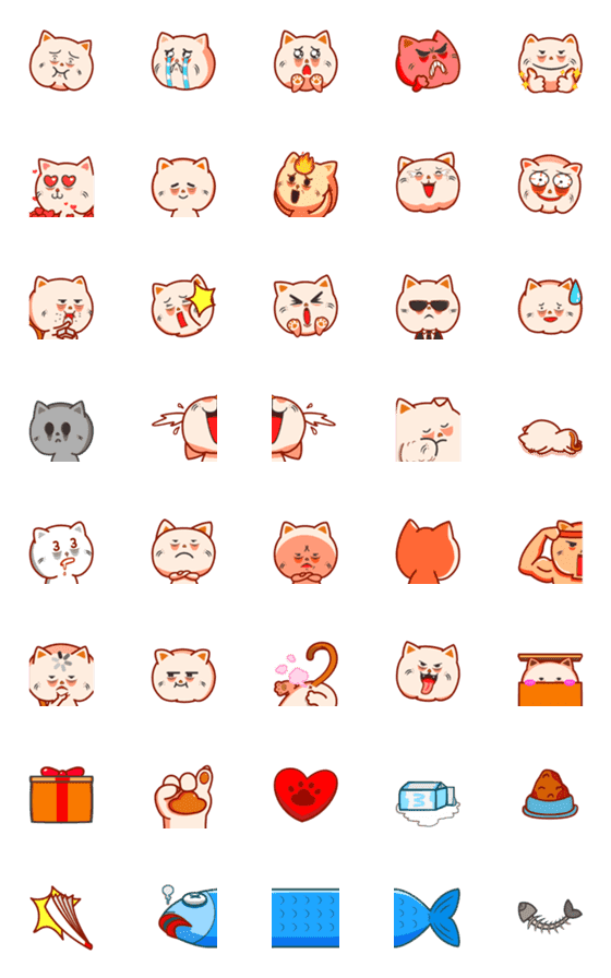 [LINE絵文字]Phu (a cat) in The Chatの画像一覧