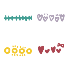 [LINE絵文字] Simple decorative divider Correctionの画像