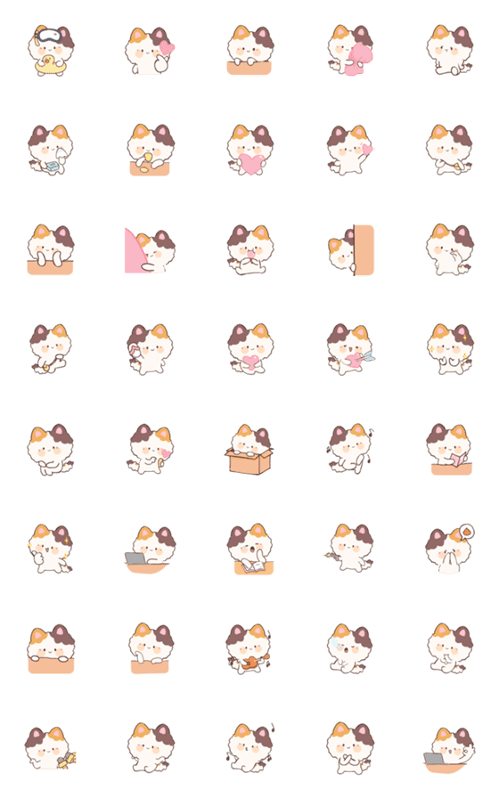 [LINE絵文字]Calico Cat！ (Emoji)の画像一覧