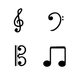 [LINE絵文字] My music scoreの画像