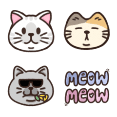 [LINE絵文字] Many meowの画像