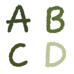 [LINE絵文字] Green abc letter revision 2の画像