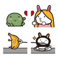 [LINE絵文字] DownRabits- Practical Edible Emoticons 2の画像