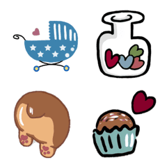 [LINE絵文字] cute stickers 5の画像