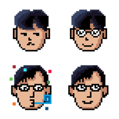 [LINE絵文字] Pixel Art Facial Expressionの画像