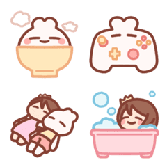 [LINE絵文字] Momo and Mimi Emoji 3の画像