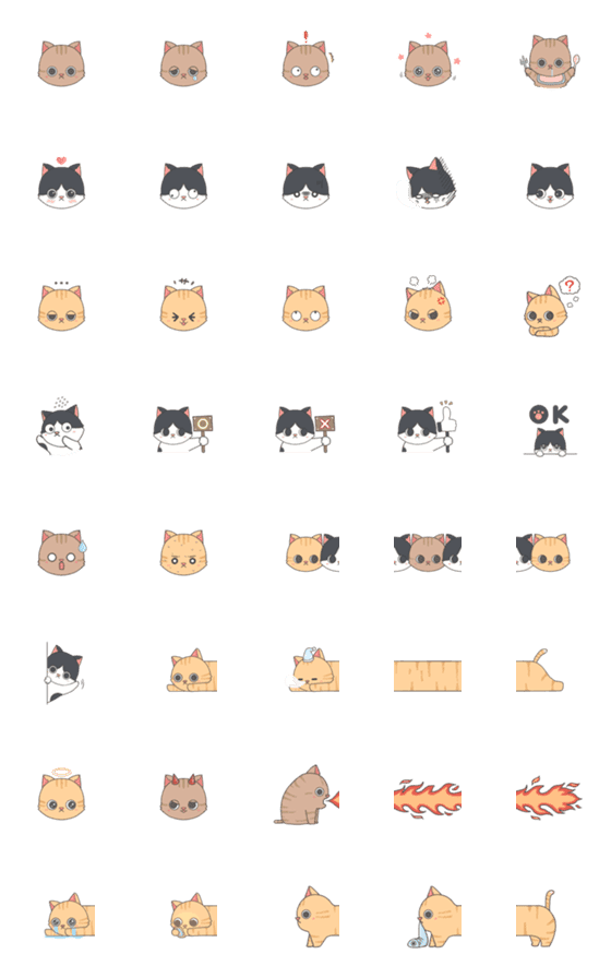 [LINE絵文字]Onedaycatの画像一覧