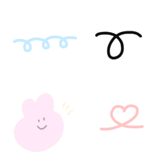 [LINE絵文字] ふんわりうさぎたんの画像