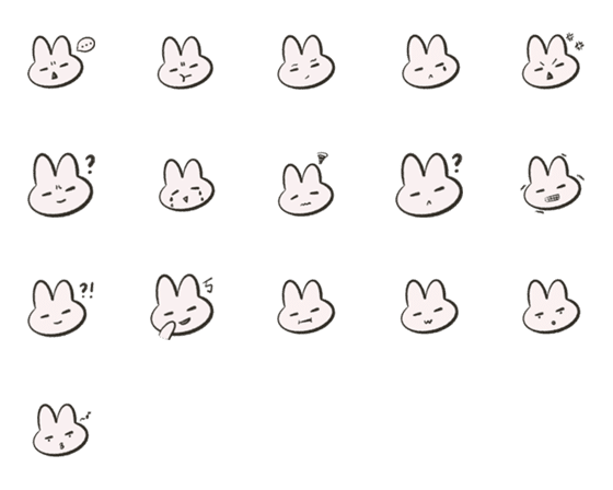 [LINE絵文字]The Tangyuan wanna be a Rabbitの画像一覧