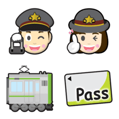 [LINE絵文字] はたらく 鉄道員さん 絵文字 Part 3の画像