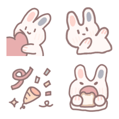 [LINE絵文字] Pink and Blue Ears Rabbitの画像