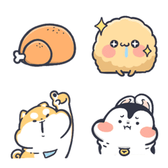 [LINE絵文字] Husky＆Shiba Inu-Soft Q Mochiの画像