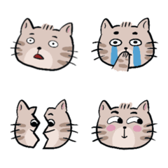 [LINE絵文字] My friend's cat Haru (Revised Version)の画像