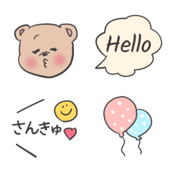 [LINE絵文字] 毎日使えちゃう あいさつ絵文字の画像