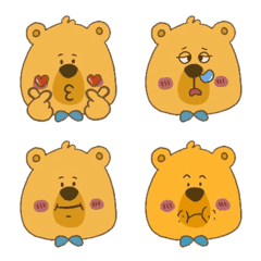 [LINE絵文字] YellowBear  be friends with youの画像