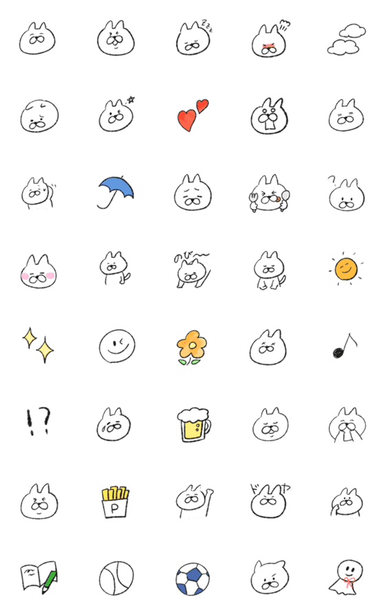 [LINE絵文字]はなまるのねこたちの画像一覧