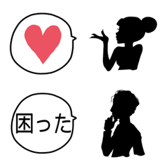 [LINE絵文字] 組み合わせで楽しむ絵文字の画像