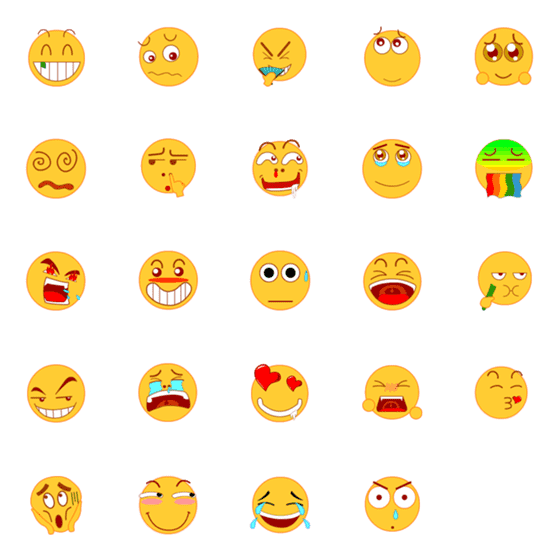 [LINE絵文字]Spoof Animated Emoji 2の画像一覧