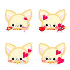 [LINE絵文字] Tinyangelbuddies.dog_Girl_1. Love-Emoji.の画像