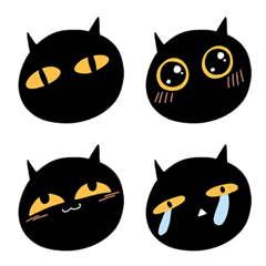 [LINE絵文字] BlsckCat Emojiの画像