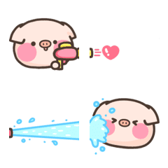 [LINE絵文字] cute pig14の画像