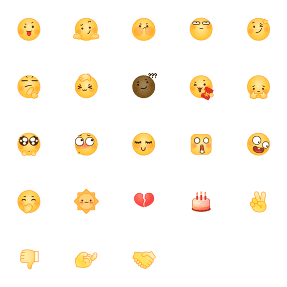 [LINE絵文字]Classic funny Emoji 3の画像一覧