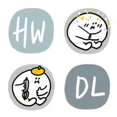 [LINE絵文字] little stickers for workの画像