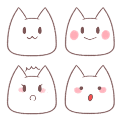 [LINE絵文字] CATWHITEの画像