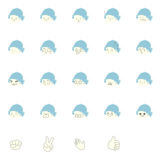 [LINE絵文字]Unu-chan everyday emojiの画像一覧