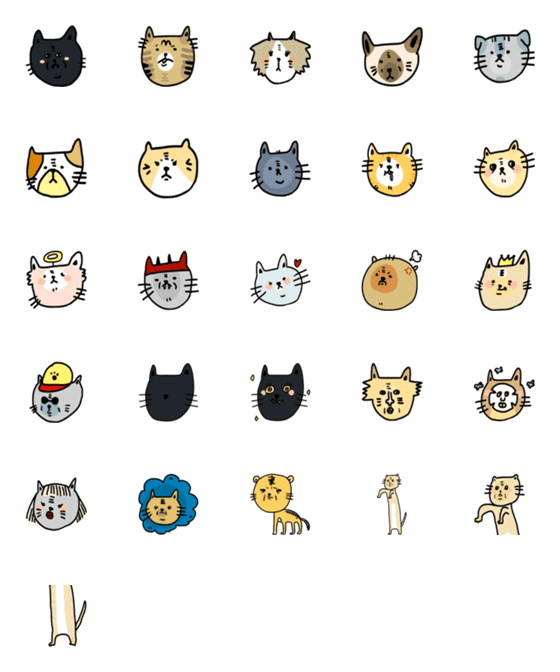 [LINE絵文字]catsssの画像一覧