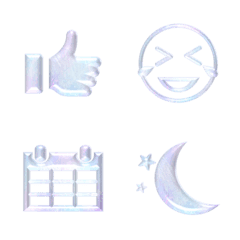 [LINE絵文字] Half transparent emoji 2の画像