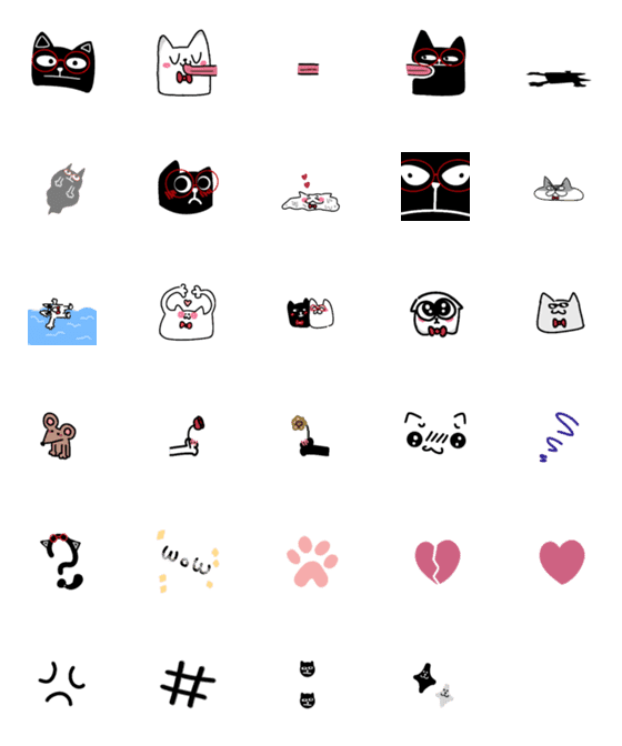 [LINE絵文字]two little catsの画像一覧