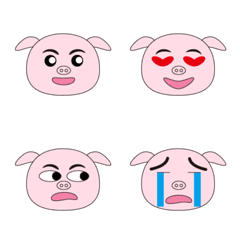 [LINE絵文字] Just a pigの画像