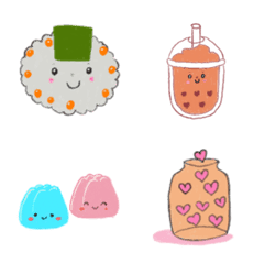 [LINE絵文字] Cute food worldの画像