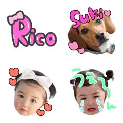 [LINE絵文字] ricopin＆gocchan emojiの画像