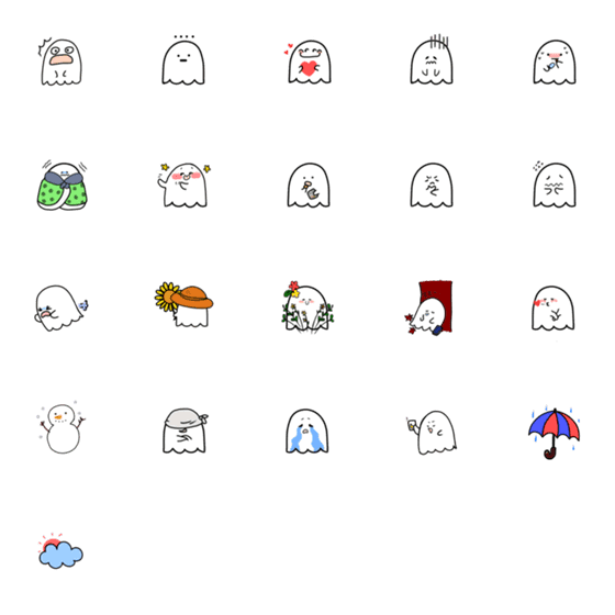 [LINE絵文字]Little Ghost Rityの画像一覧