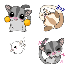 [LINE絵文字] sugarglider animation Emoji Vol.1の画像