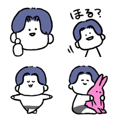 [LINE絵文字] センター分けおじさんの画像