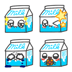 [LINE絵文字] daily adorable milkの画像