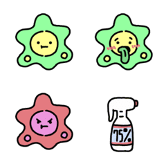 [LINE絵文字] Bacteria Greenの画像