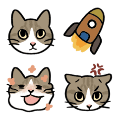 [LINE絵文字] Rocket Cat Emojisの画像