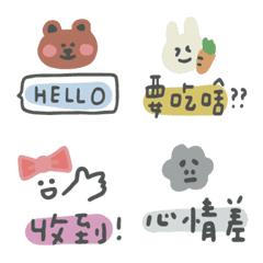 [LINE絵文字] cute hand account stickersの画像