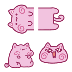 [LINE絵文字] Pinca ピンクねこの画像