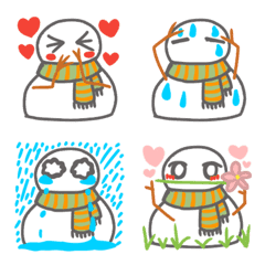 [LINE絵文字] daily snowmanの画像