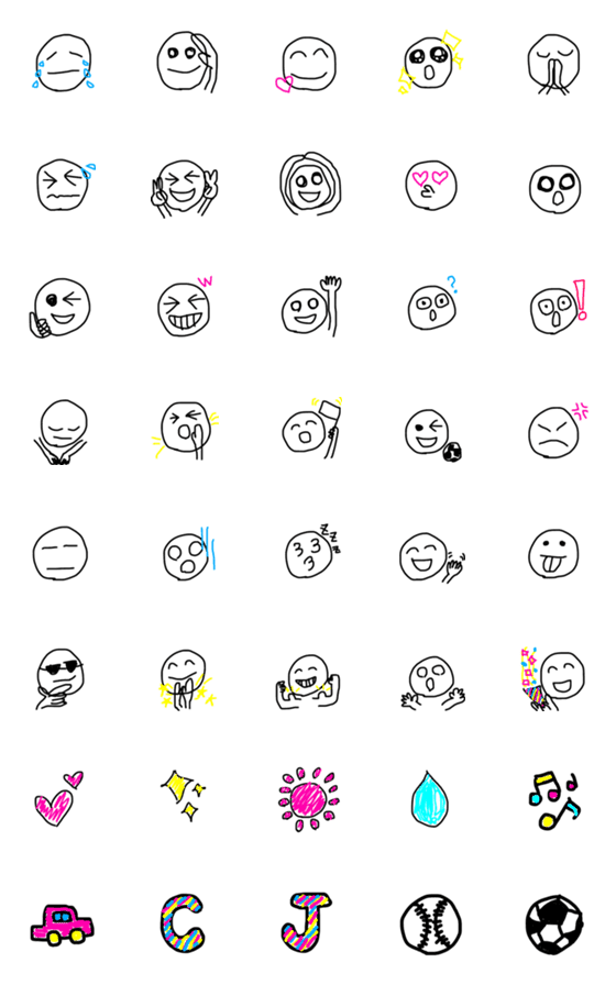 [LINE絵文字]reiEmojiの画像一覧