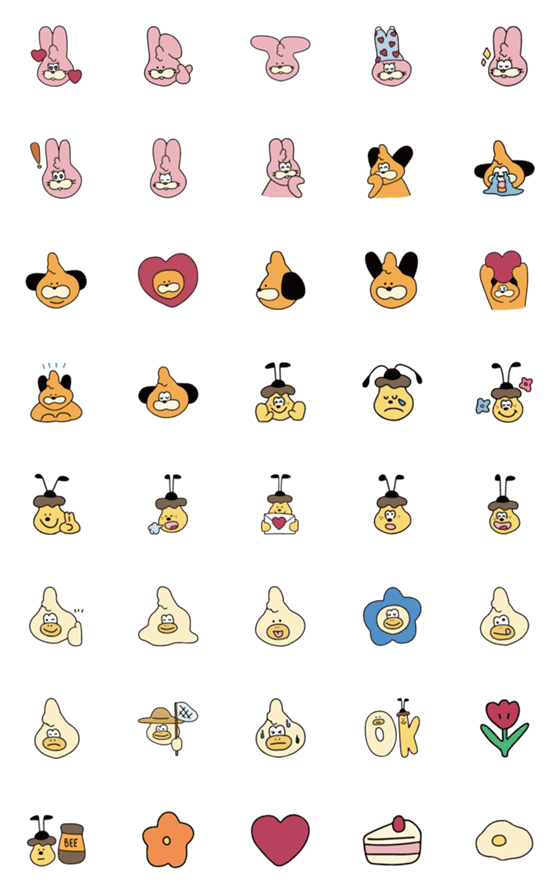 [LINE絵文字]DDBR Emojiの画像一覧