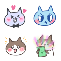 [LINE絵文字] We are just a bunch of colorful catsの画像