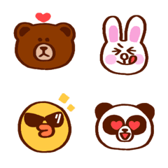 [LINE絵文字] ふるりか × BROWN ＆ FRIENDSの画像
